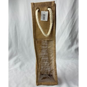 D441*CX360 MINI BOLSA DE JUTA TRANSPARENTE