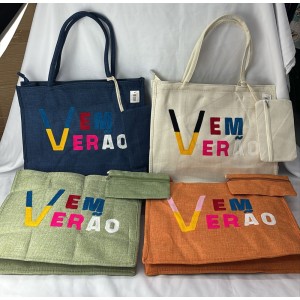 D449*CX200 BOLSA DE PRAIA FEMININA VEM VERÃO
