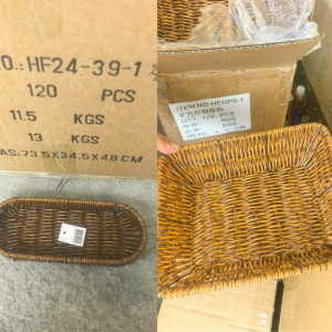 HF24-39-1*CX120 MINI FRUTEIRA DE MESA TIPO CESTA EM MATERIAL PLÁSTICO