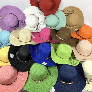 JLMY-34*CX120 CHAPÉU DE PRAIA COM ABA E COPA