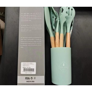 ZYF-2025*CX24 JOGO DE UTENSÍLIOS PARA COZINHA EM MATERIAL PLÁSTICO, CONTENDO 12 PEÇAS